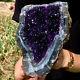 1.27lb Natural Amethyst Geode Quartz Cluster Crystal Specimen Healing