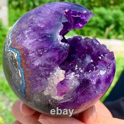 1.27LB Natural Amethyst geode quartz cluster crystal specimen Healing