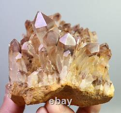 1.31lb New Find NATURAL Red Pyramid QUARTZ Crystal Cluster Rare Specimen