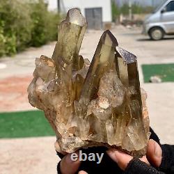 1.3LB Natural Citrine cluster mineral specimen quartz crystal healing