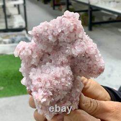 1.4LB Beautiful green strawberry quartz crystal cluster mineral specimen healing