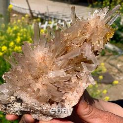 1.6 LB Natural Quartz Crystal Cluster Specimen Madagascar