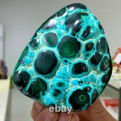 1.62LB Natural glossy Malachite transparent cluster rough mineral sample