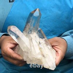 1.69LB Natural White Quartz Crystal Cluster Rough Specimen Healing Stone