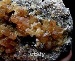 1.85lb Natural Scheelite Crystal Cluster on Mica, Rock