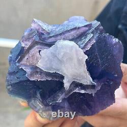1.8lb NATURAL FLUORITE Quartz Crystal Cluster Mineral Specimen HEALING