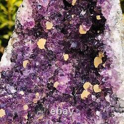 1.93LB Natural Amethyst Geode Quartz Cluster Crystal Specimen Healing