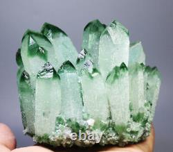 1.97lb RARE! Natural Beatiful Green Quartz Crystal Cluster Mineral Specimen
