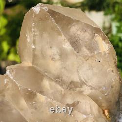 1.9lb Rare Natural white Ghost Quartz Crystal Cluster Raw Rough Mineral Specimen