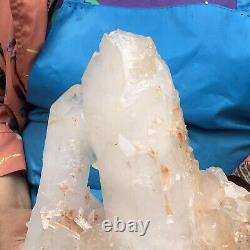 10.05LB Large Natural White Quartz Crystal Cluster Rough Specimen Healing Stone