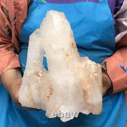 10.05LB Large Natural White Quartz Crystal Cluster Rough Specimen Healing Stone