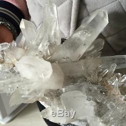 10.0lb Huge Natural Clear White Quartz Crystal Cluster Rough Healing Specimen
