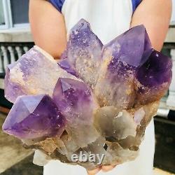 10.1LB Uruguay Natural Amethyst Quartz Crystal Cluster Mineral Healing A866