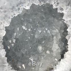 10.38LB Natural Agate geode quartz cluster crystal Specimens healing UK2843