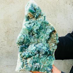 10.4 LB Natural Green FLUORITE Quartz Crystal Cluster Mineral Specimen