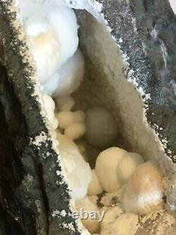 10.5lb Huge Okenite With White Gyrolite Crystal Cluster Big Geode Calcite