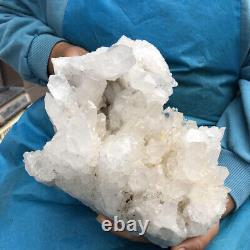 10.78LB Natural Transparent White Quartz Crystal Cluster Specimen Healing 618