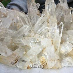 10.7lb Large Natural Clear White Quartz Crystal Cluster Rough Healing Specimen