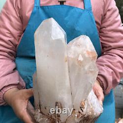 10.86LB Natural Transparent White Quartz Crystal Cluster Specimen Healing 2257