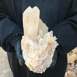 10.95LB Natural clear quartz cluster crystal specimen healing OT1062