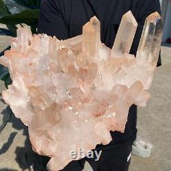 10.9lb Natural Clear white Quartz Crystal Cluster Rough Healing Specimen