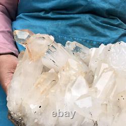 10510g Natural Clear Quartz Crystal Cluster Specimen Healing GH465