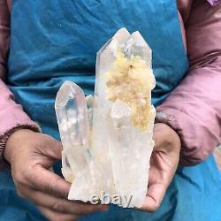 1060g Natural Clear Crystal Mineral Specimen Quartz Crystal Cluster Decorat