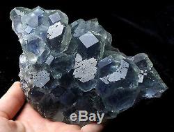 1079.8g NATURAL Green. Blue FLUORITE Quartz Crystal Cluster Mineral Specimen