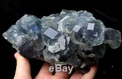 1079.8g NATURAL Green. Blue FLUORITE Quartz Crystal Cluster Mineral Specimen
