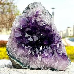 1084g Natural Amethyst Geode Quartz Cluster Crystal Specimen Healing