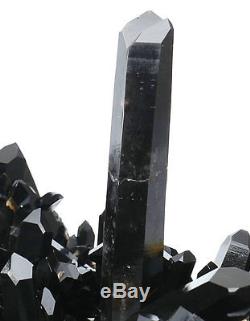 10880g Natural Rare Beautiful Black QUARTZ Crystal Cluster Mineral Specimen 315