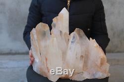 10900g(24lb) Natural Beautiful Clear Quartz Crystal Cluster Tibetan Specimen