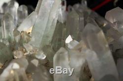 10lb AAA+++ Clear Natural Green Ghost Phantom QUARTZ Crystal Cluster Specimen