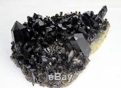 11.47lb AAA+++ Beautiful Black Quartz Crystal Cluster Specimen Rare