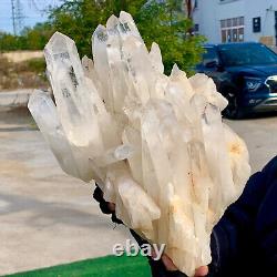 11.57LB AAA++natural beautiful transparent white quartz crystal cluster