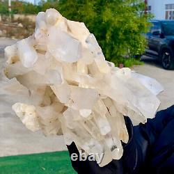 11.57LB AAA++natural beautiful transparent white quartz crystal cluster