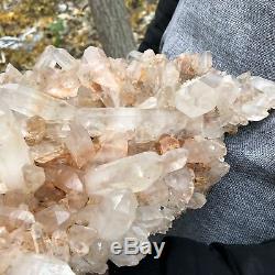 11.5LB Natural Clear Quartz Cluster Crystal Specimen Healing 12.7UTD49
