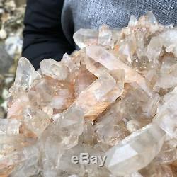 11.5LB Natural Clear Quartz Cluster Crystal Specimen Healing 12.7UTD49
