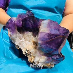 11.7LB Natural Amethyst Cluster Quartz Crystal Mineral Specimen Healing