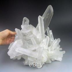 11.8LBS Large Thick Quartz Crystal Cluster, Madagascar-q1021