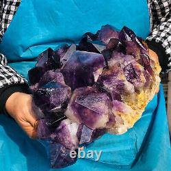 11.92LB Natural Amethyst Cluster Quartz Crystal Mineral Specimen Healing