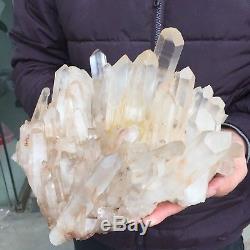 11.9lb 6.4 Natural Beautiful Rock Crystal Quartz Cluster Specimen EB34