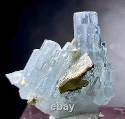110 Ct Natural Aquamarine Crystals Bunch From Skardu Pakistan