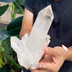 1105G Natural white crystal cluster quartz crystal mineral specimen healing
