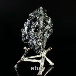 110g Natural Stibnite Cluster Crystal Quartz Mineral Specimen Decoration Energy