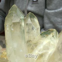 1124g Magical Natural Clear White Quartz Crystal Cluster Rough Healing Specimen