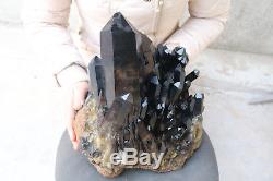 11500g(25.3lb) Natural Beautiful Black Quartz Crystal Cluster Tibetan Specimen