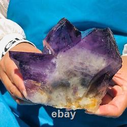 1160g HUGE Natural Purple Quartz Crystal Cluster Rough Specimen Healing 249