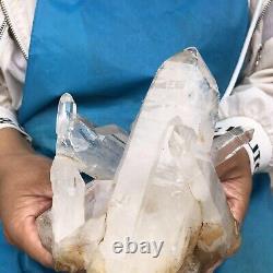 1170G Large Natural White Quartz Crystal Cluster Rough Specimen Healing Stone