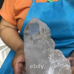 1170g HUGE Clear White Quartz Crystal Cluster Rough Specimen Healing Stone 1022